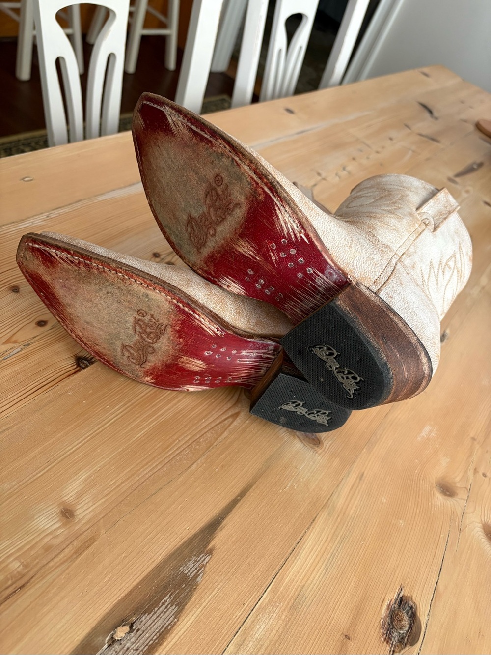 Classic Cowboy Vintage Western Style Women's Boots by Dan Post - Picture 7 of 10